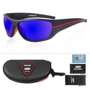 QUESHARK Professional TR90 Frame HD Polarized Sunglasses Pro Fishing Eyewear Glasses Hiking Running Golf Outdoor Sport Sunglass
